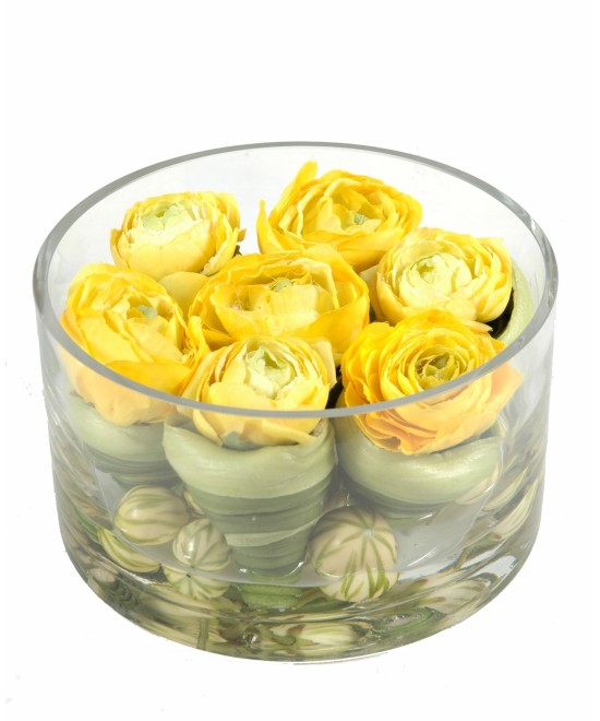 Artificial bouquet RANUNCULUS (Buttercup)