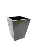 SQUARE POT BLACK MARBLE