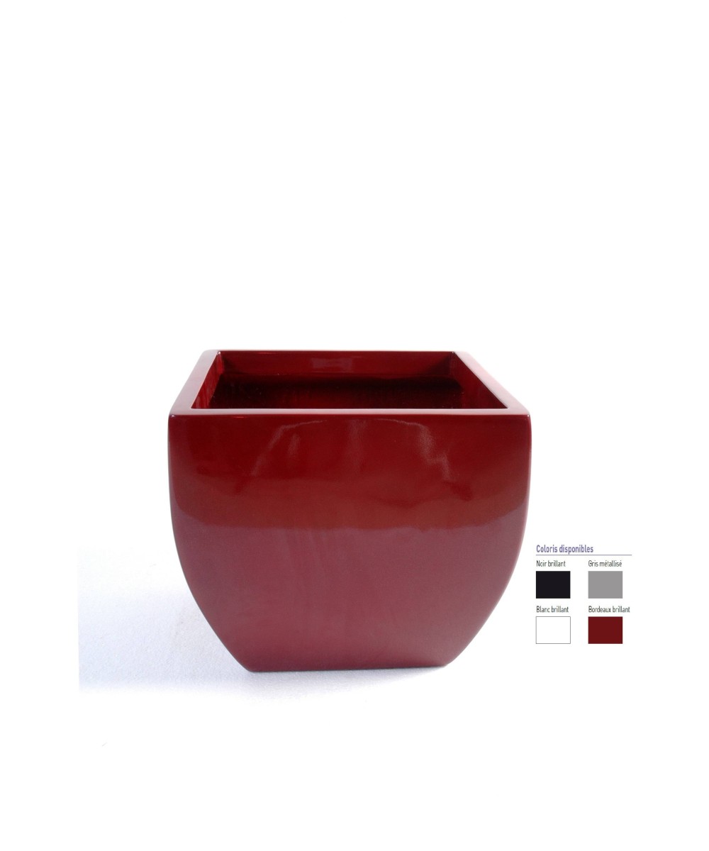 SQUARE ROUND POT LIGHT GREY