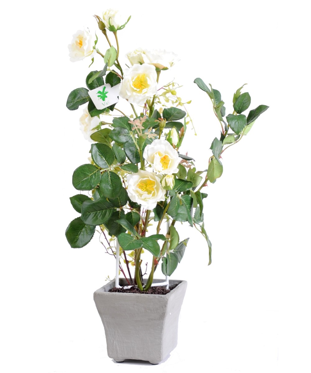Artificial rose IN POT 50 CM