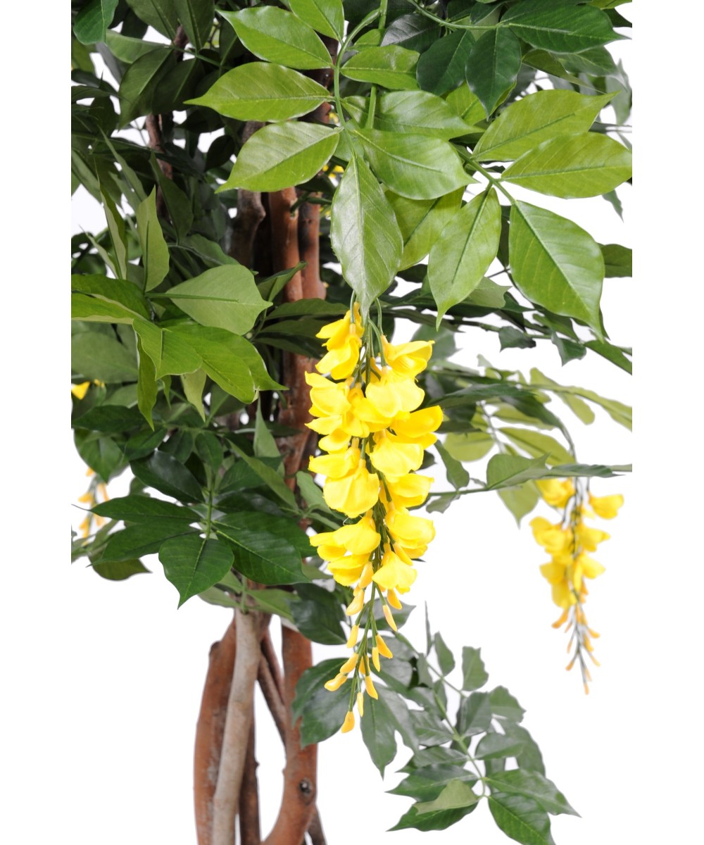 Artificial wisteria multi tree in round pot