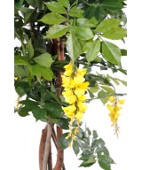 Artificial wisteria multi tree in round pot