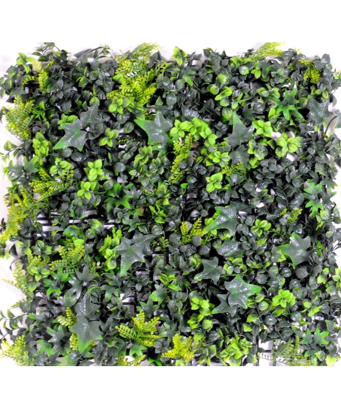 Kunsttaimedest roheline sein MIXED Ivy pukspuust paneel