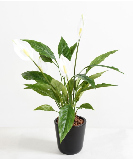 Artificial SPATHIPHYLLUM (Peace Lily) 4 Flowers
