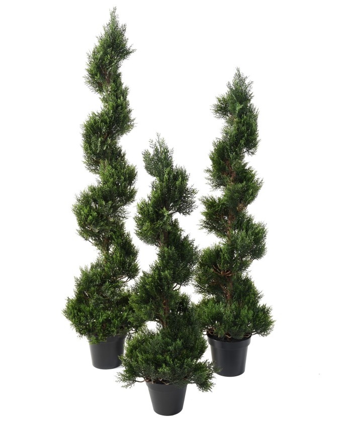 Kunstlik KÜPRESS (juniperus vj) MINI UUS SUUR SPIRAAL