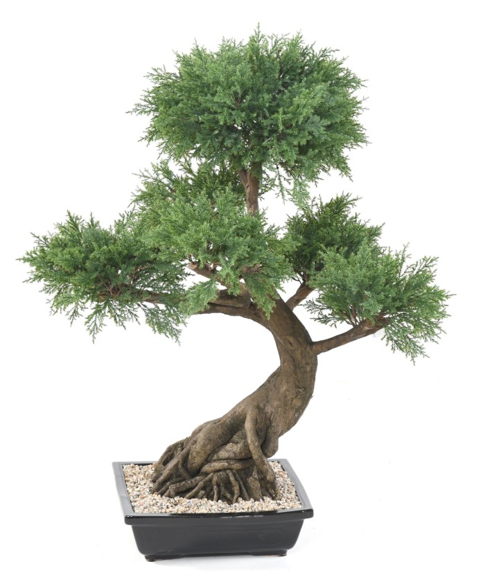 Artificial BONSAI JUNIPERUS IN BOWL