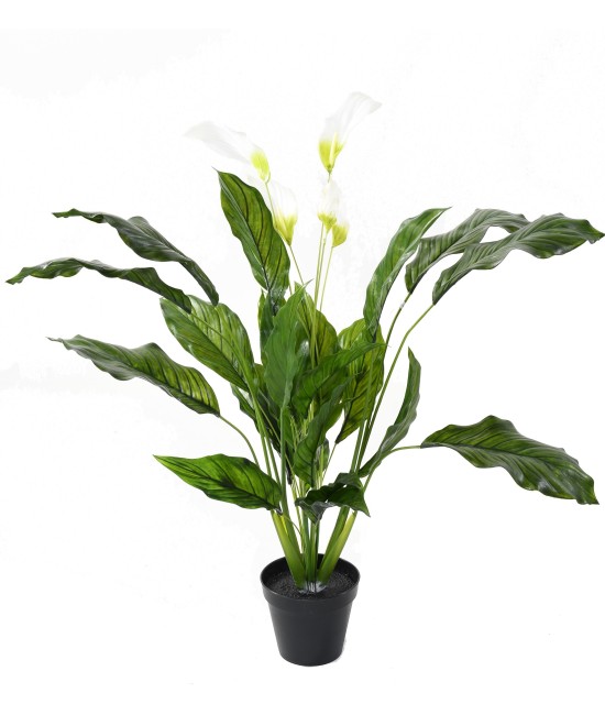 Artificial SPATHIPHYLLUM (Peace Lily) LARGE PLAST