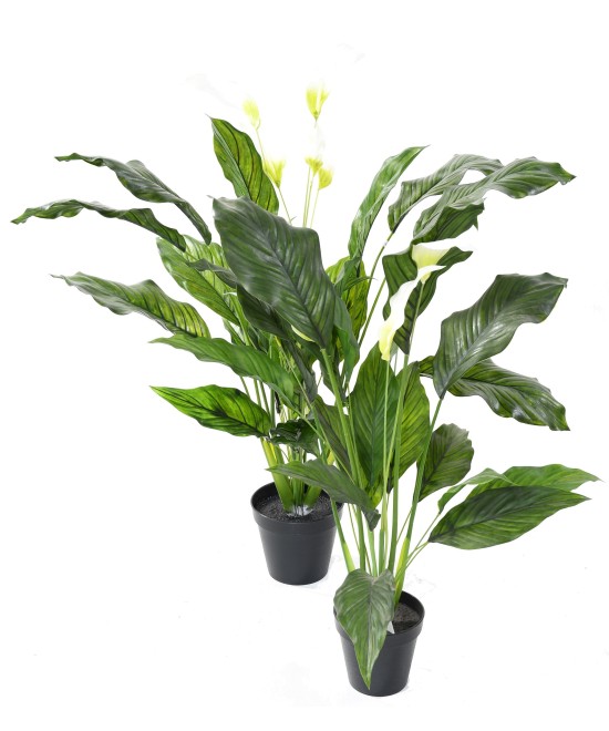 Artificial SPATHIPHYLLUM (Peace Lily) LARGE PLAST