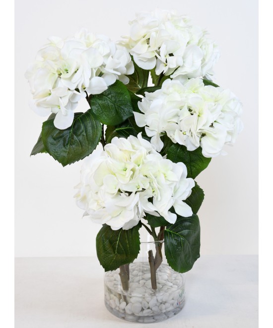Artificial WHITE HYDRANGEA BOUQUET