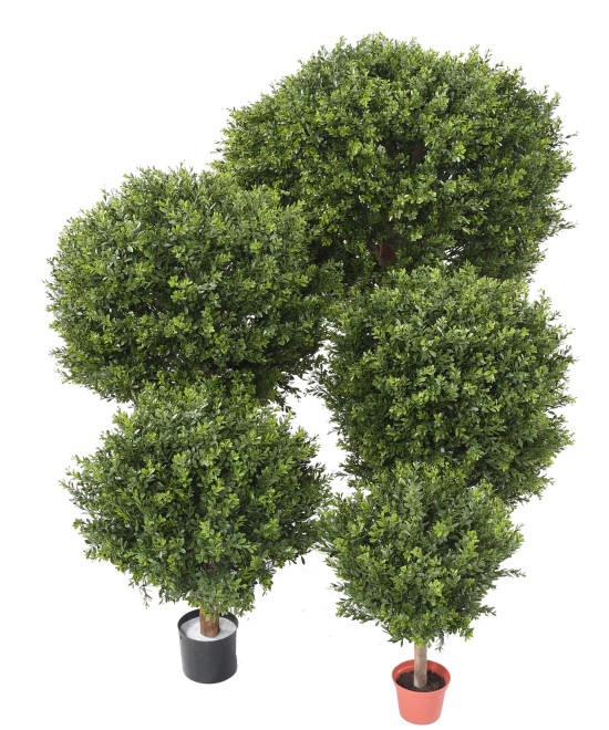 Artificial BOXWOOD BALL RED DAY UV