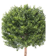 Artificial BOXWOOD RED DAY STEM BALL UV
