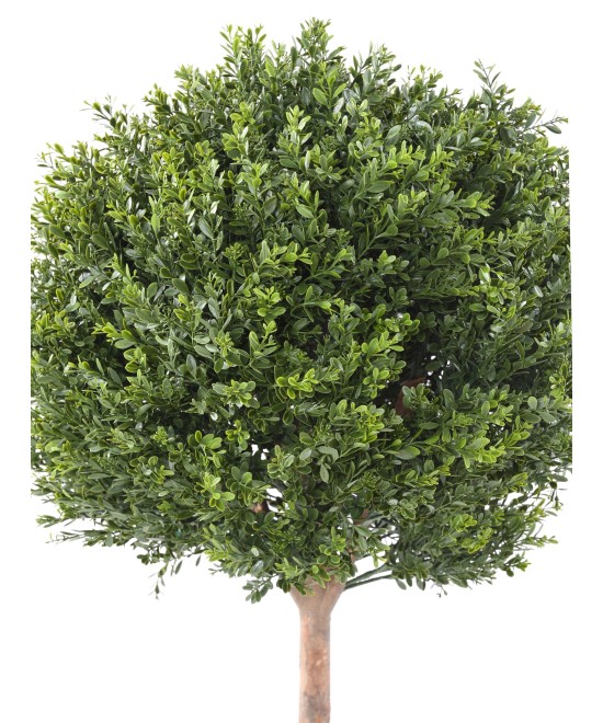 Artificial BOXWOOD RED DAY STEM BALL UV