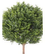Artificial BOXWOOD RED DAY STEM BALL UV