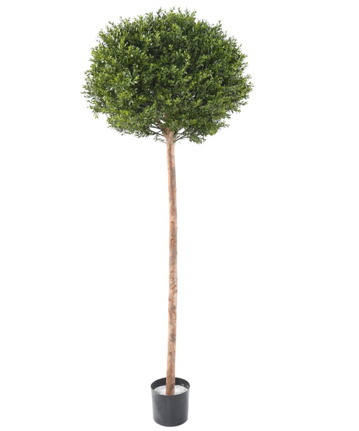 Artificial BOXWOOD RED DAY STEM BALL UV