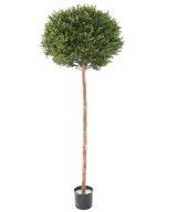 Artificial BOXWOOD RED DAY STEM BALL UV
