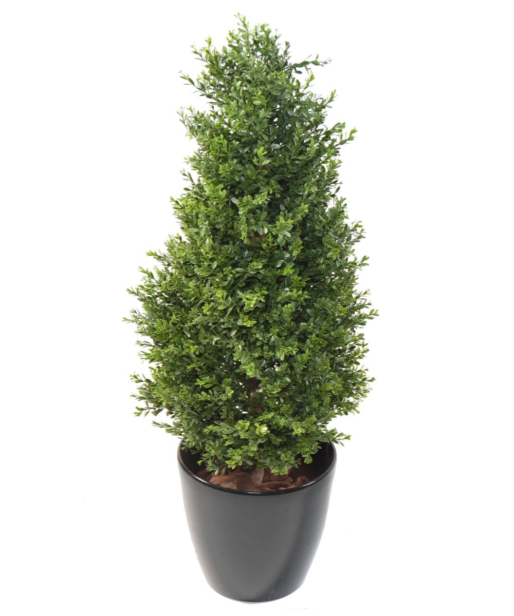 Artificial BOXWOOD RED DAY TOPIARY UV