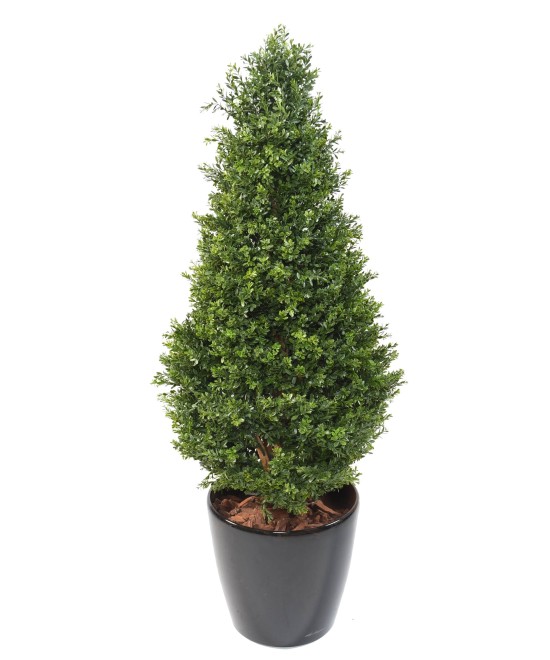 Artificial BOXWOOD RED DAY TOPIARY UV