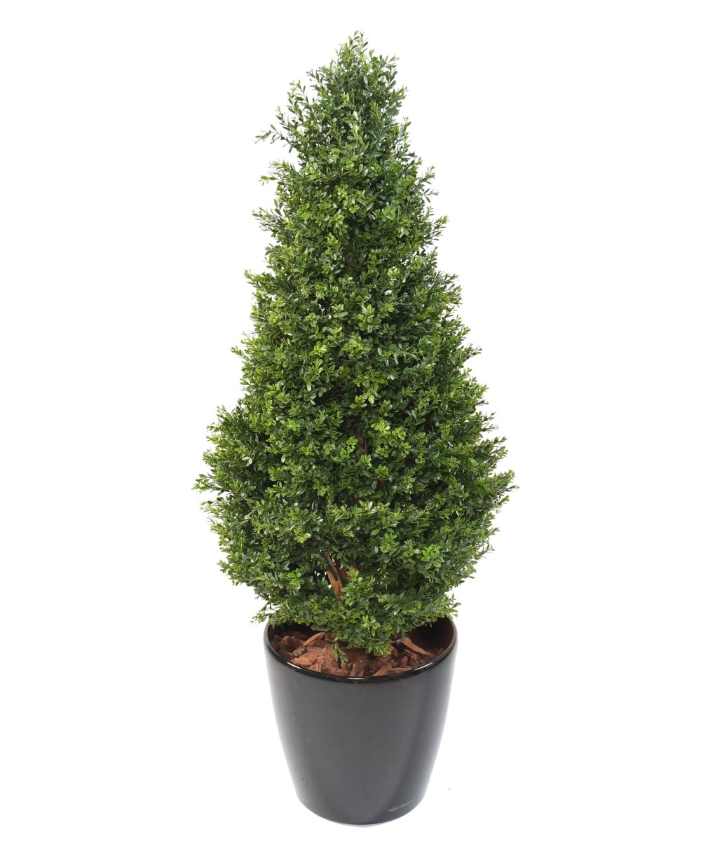 Artificial BOXWOOD RED DAY TOPIARY UV