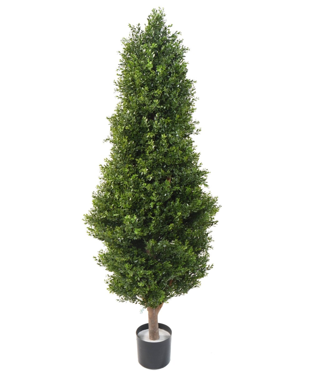 Artificial BOXWOOD RED DAY TOPIARY UV