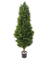 Artificial BOXWOOD RED DAY TOPIARY UV