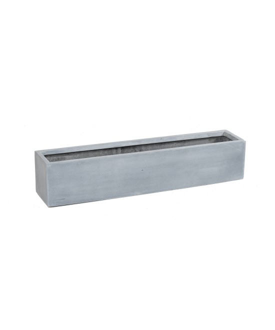 TROUGH PLANTER FIBER 100 GREY