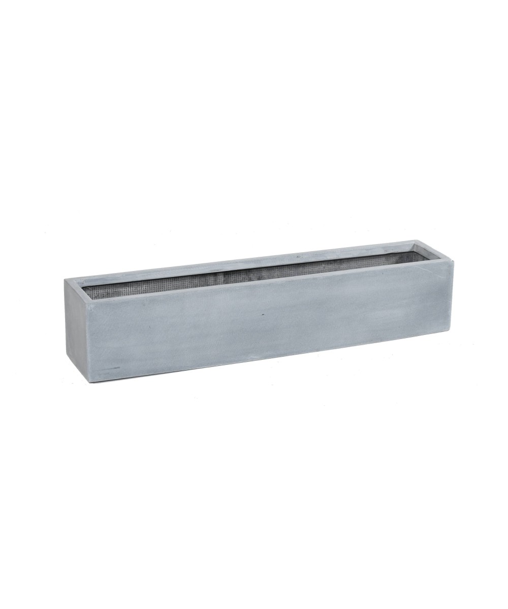 TROUGH PLANTER FIBER 100 GREY