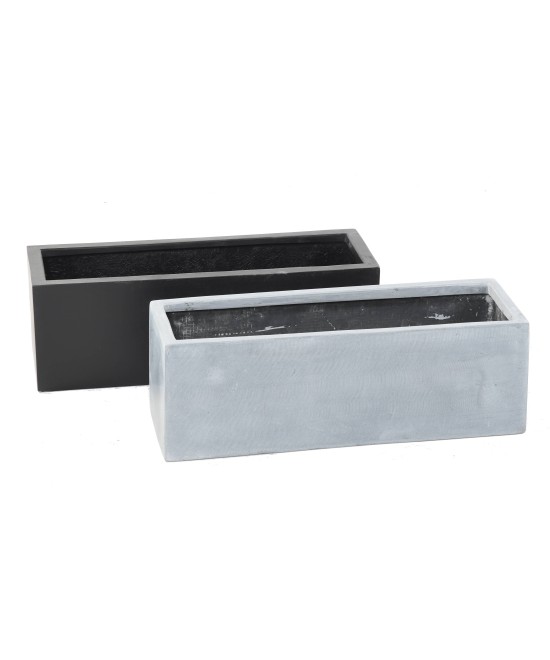 TROUGH PLANTER FIBER 60 BLACK