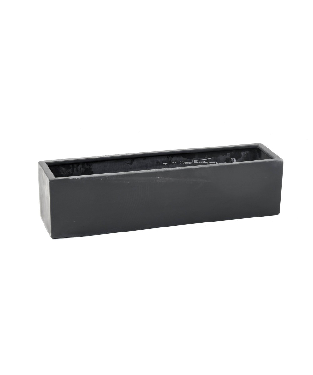 TROUGH PLANTER FIBER 80 BLACK