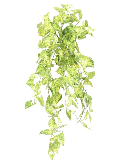 Artificial SYNGONIUM MINI HANGING BUSH 80