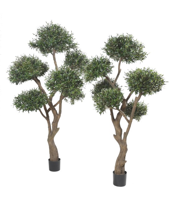 Kunstlik mitmepealine bonsai oliivipuu