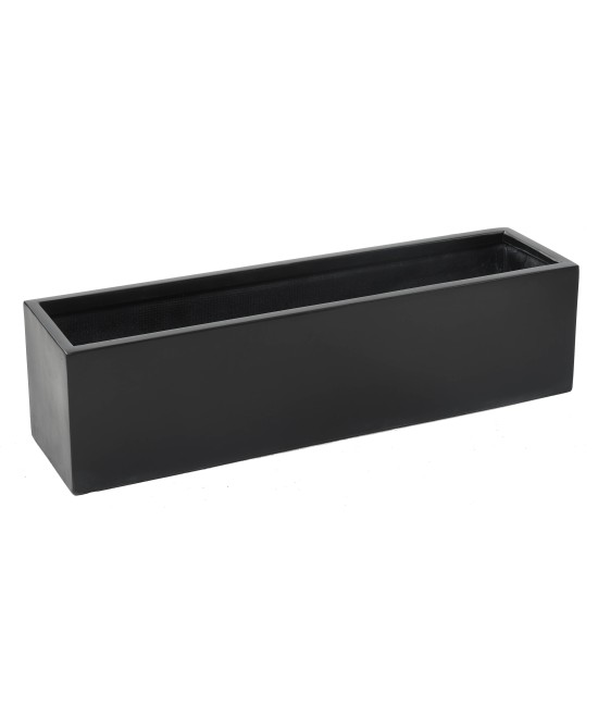 TROUGH PLANTER FIBER 100 BLACK