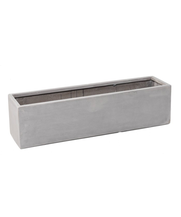 TROUGH PLANTER FIBER 100 TAUPE