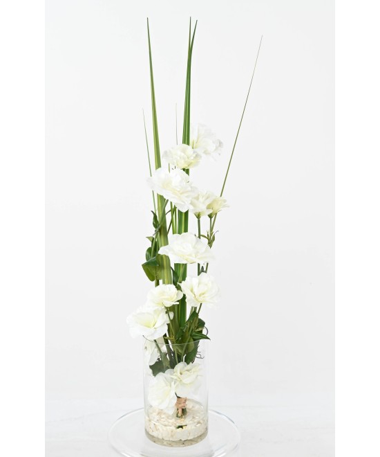Artificial WHITE LISIANTHUS BOUQUET