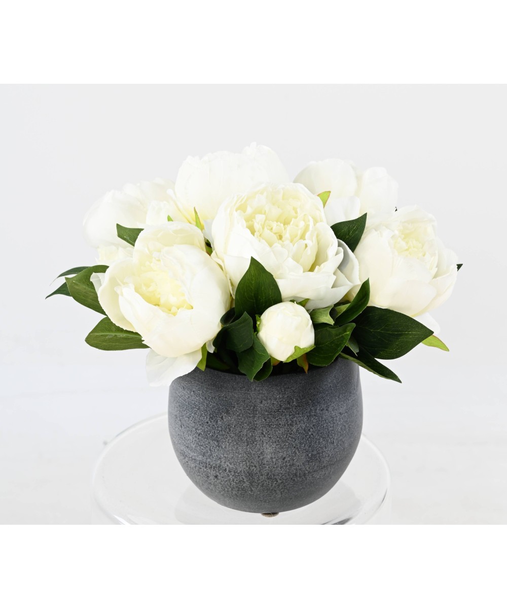 Artificial WHITE PEONY COMPOSITION
