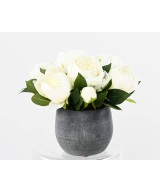 Artificial WHITE PEONY COMPOSITION
