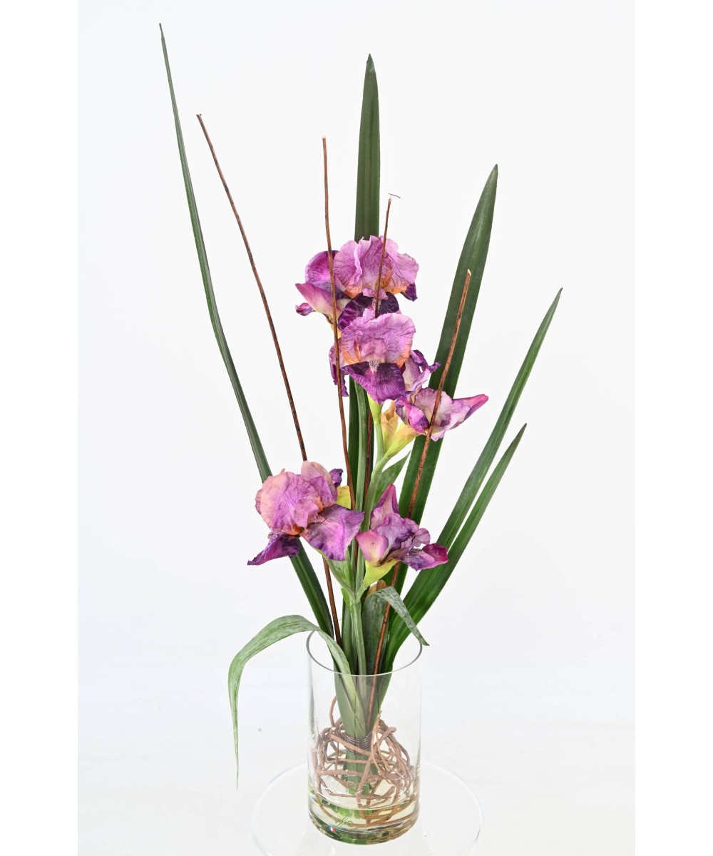 Artificial MAUVE IRIS BOUQUET