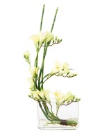 Artificial WHITE FREESIA BOUQUET