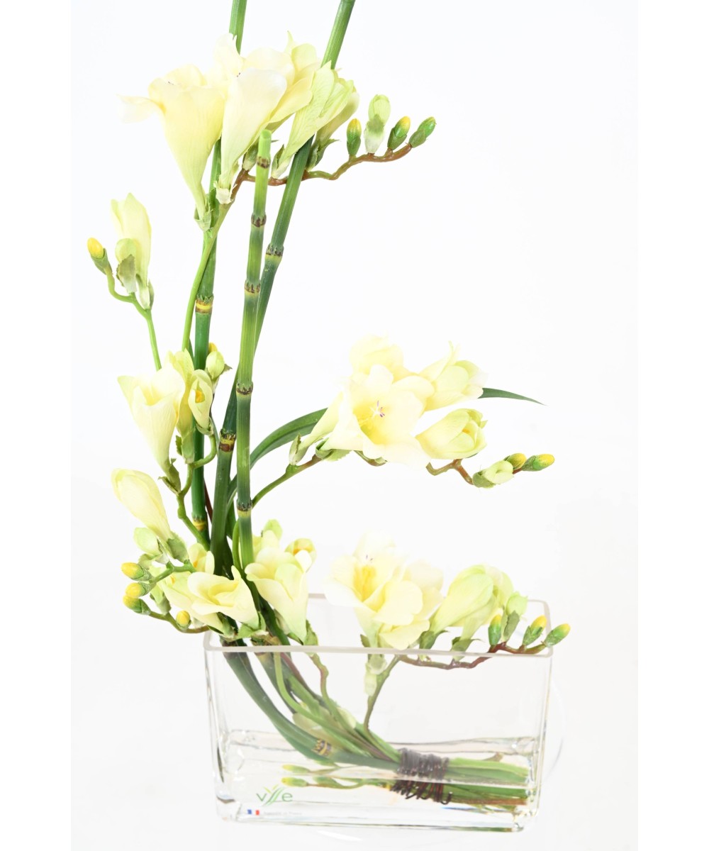 Artificial WHITE FREESIA BOUQUET