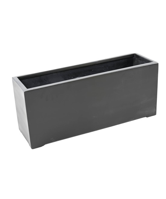 TROUGH PLANTER FIBER 100 BLACK