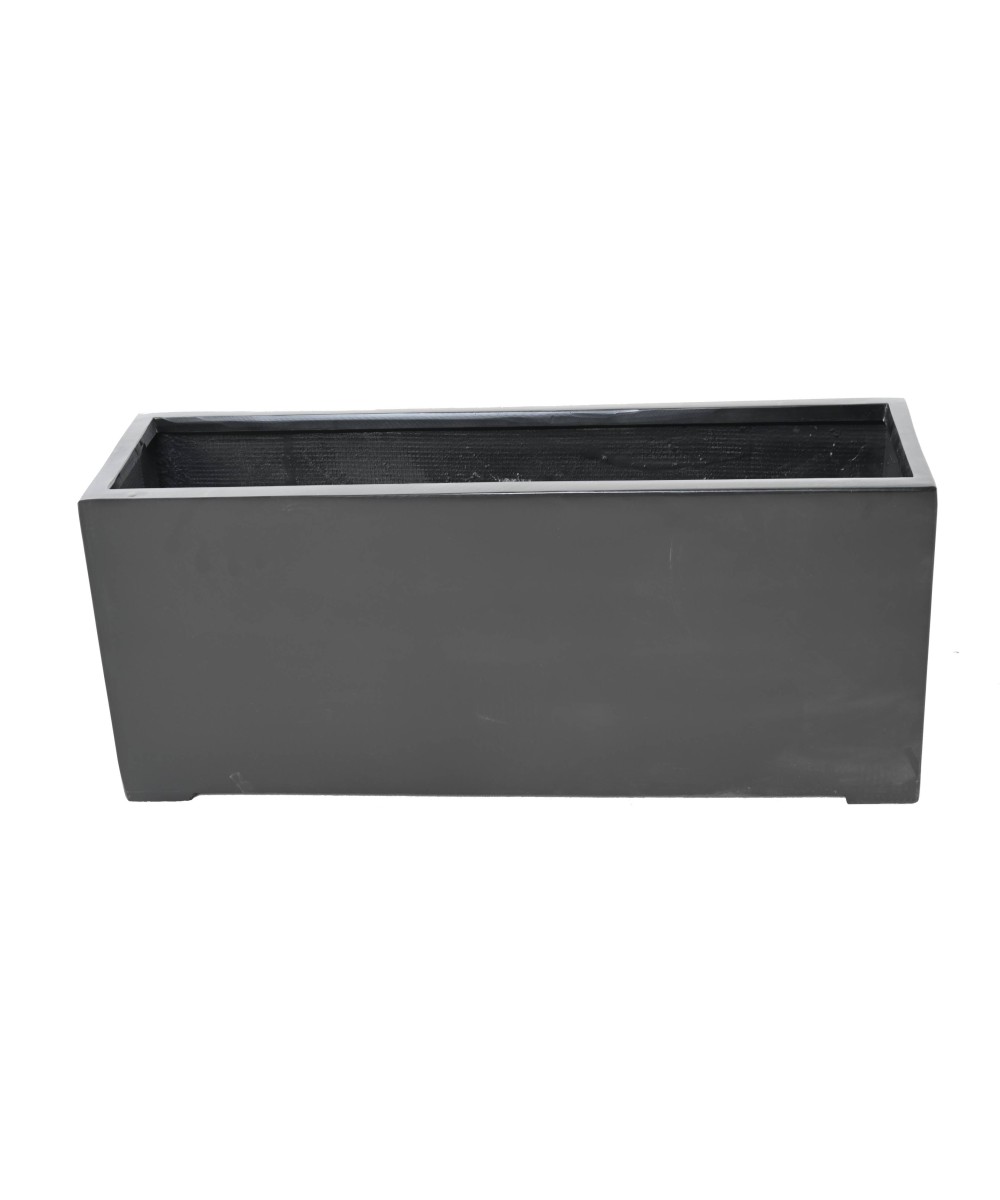 TROUGH PLANTER FIBER 100 BLACK