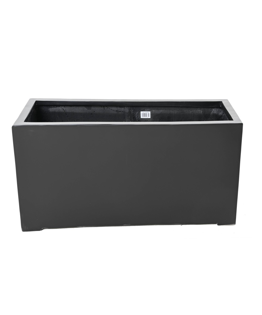 TROUGH PLANTER FIBER 100 BLACK