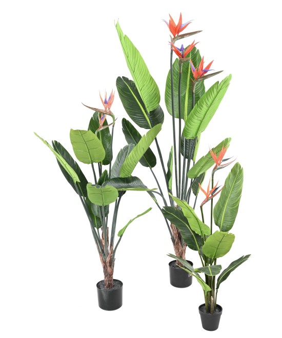 Artificial STRELITZIA (Bird of paradise) 11L 3Fl 150