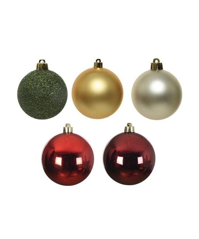 BAUBLE SHATTERPROOF MIXED (box of 30)