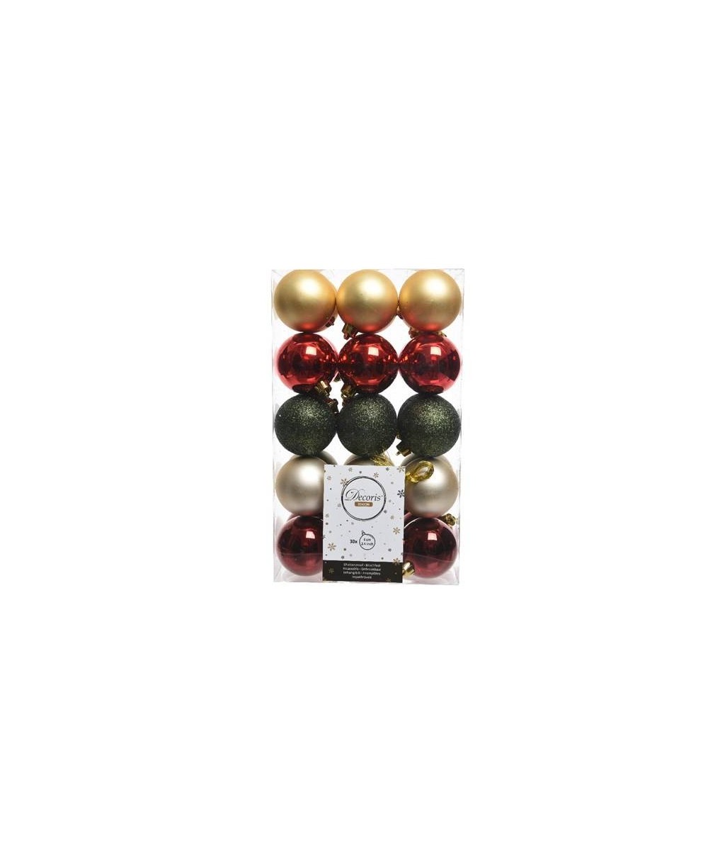 BAUBLE SHATTERPROOF MIXED (box of 30)