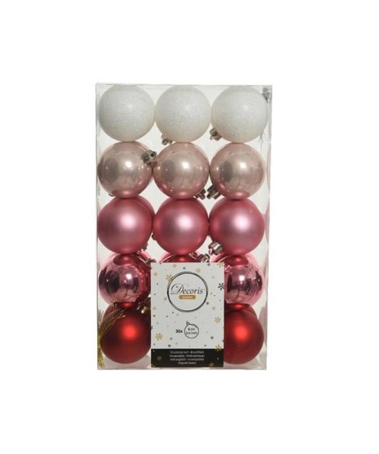 BAUBLE SHATTERPROOF MIXED (box of 30)