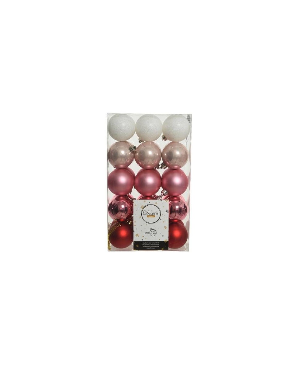 BAUBLE SHATTERPROOF MIXED (box of 30)