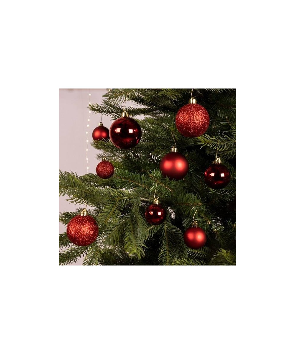 BAUBLE SHATTERPROOF RED (box of 30)