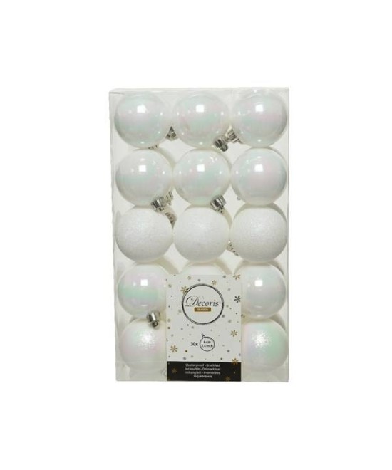 BAUBLE SHATTERPROOF WHITE (box of 30)