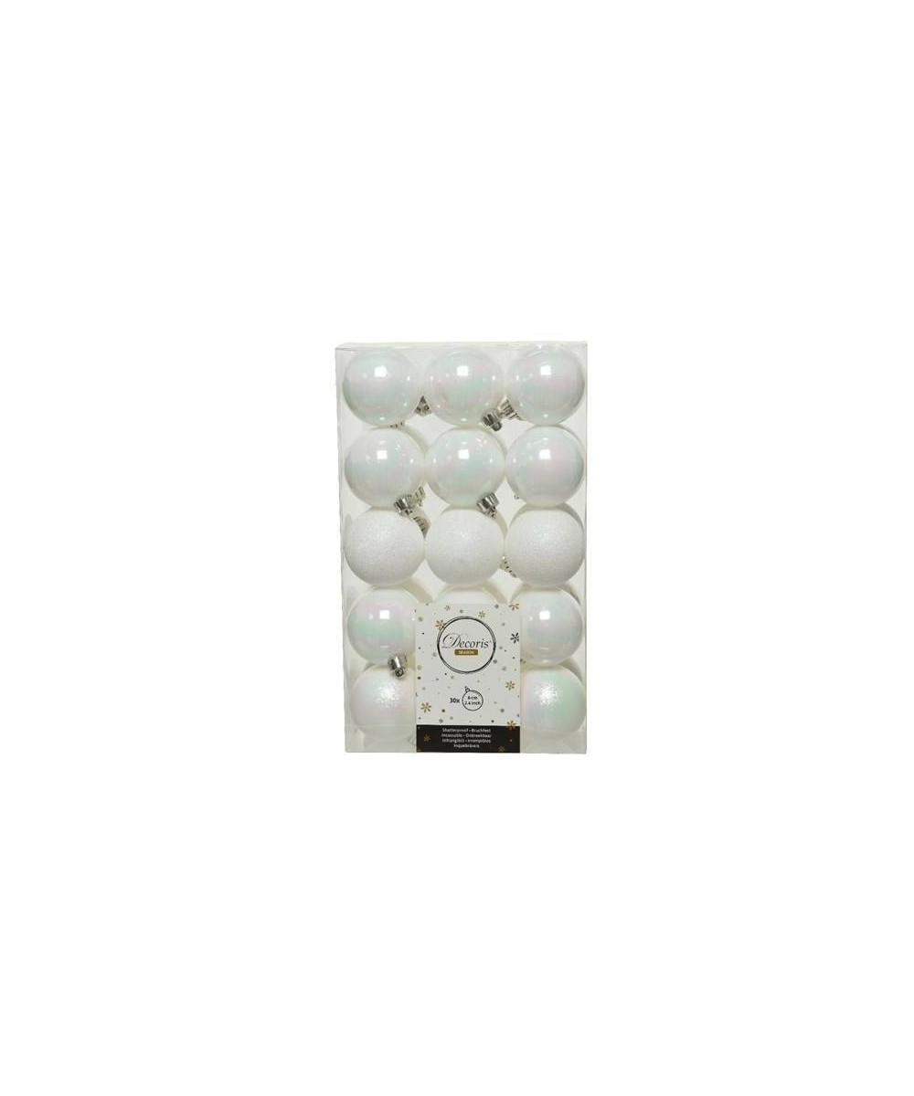 BAUBLE SHATTERPROOF WHITE (box of 30)