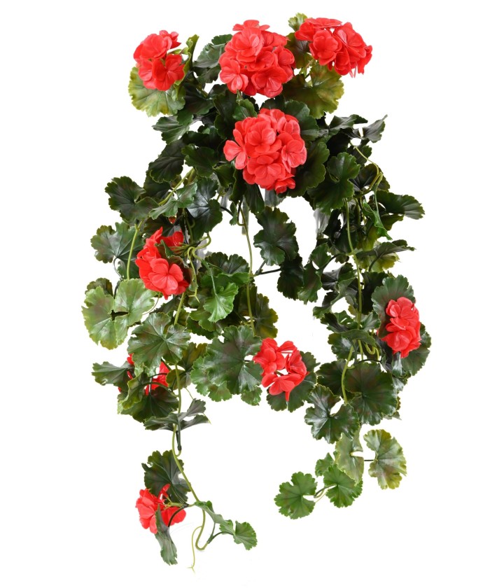 Artificial GERANIUM HANGING BUSH UV